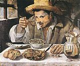 Annibale Carracci The Bean Eater painting